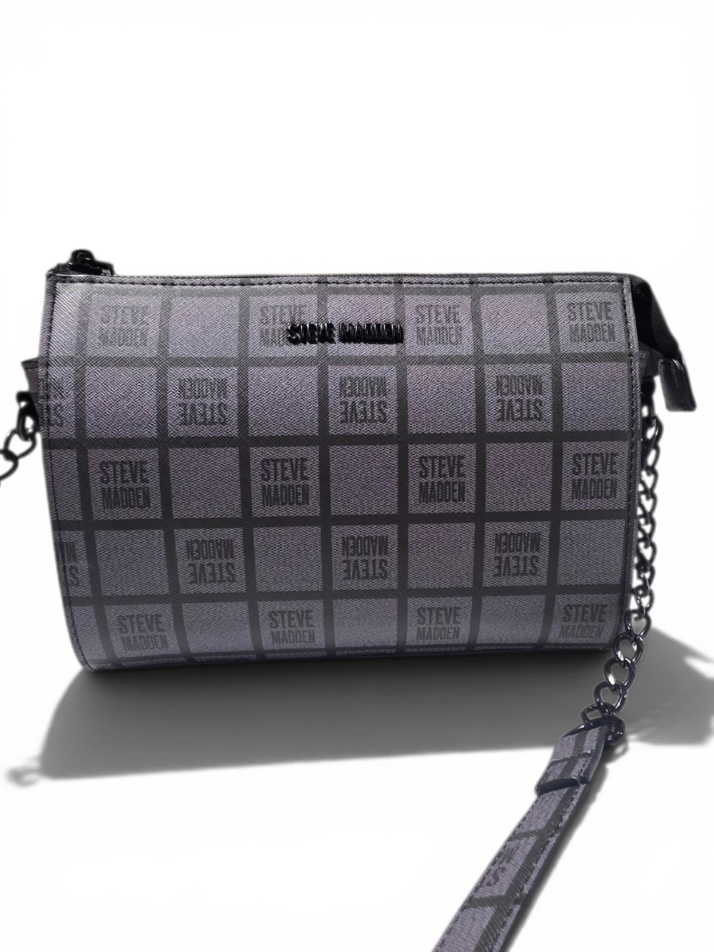 Steve Madden Gray Logo Crossbody Bag